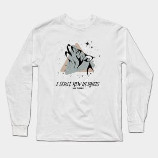 Wolf Roar I Scale New Height Long Sleeve T-Shirt